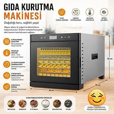 istilik: Meyvə və tərəvəz qurudan aparat 6 bölməli, Yeni — 1