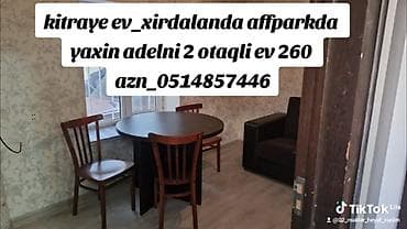 qusarda kiraye evler: 40 kv. m, 1 otaqlı, Kombi, Qaz, İşıq — 1