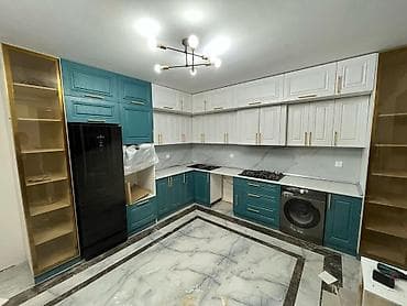 Sifarişlə mətbəx dəsti, Özü çəkən petlələr, MDF, Kredit yoxdur, Rayonlara çatdırılma, Pulsuz çatdırılma