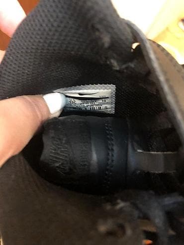 ket ayaqqabilar: Original Nike qara rəngli uşaq/yeniyetmə idman ayaqqabısı (high-top) — 7