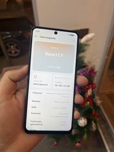 en ucuz oyuncu laptop: Oppo Reno 12 F, 512 GB — 3