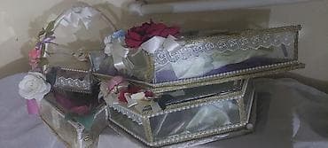 erotik geyim: Toy-nişan üçün bəzəkli səbət və qutu dəsti - Məqsəd: nişan/toy — 1