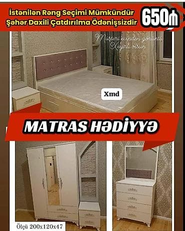 karafat: Yataq otağı dəsti – klassik və zərif dizayn Dəst tərkibi: - Yataq — 1
