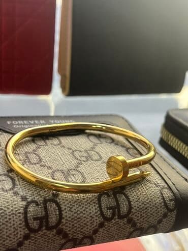 isbartivni desdleri: Tələsin Qızılı rəngdə zərif qolbaq dəsti - Dizayn: Müasir “mismar” — 1