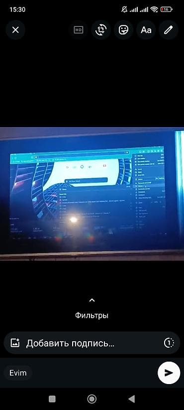 video ceken: Samsung LED televizor, təxmini 40–43 düym ekran. - Nazik çərçivə — 7