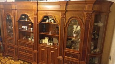 1 kub taxta nece kvadratdir: Б/у, Распашной, Угловой шкаф, Сервант, Италия — 6