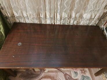 Dördbucaq masa, Açılmayan, Təkərsiz, Taxta — 2