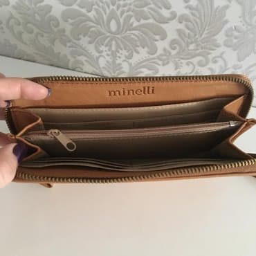 kişi üçün pul qabı: Кашелек, фирма Minelli (франция) натуральная кожа, новый — 2