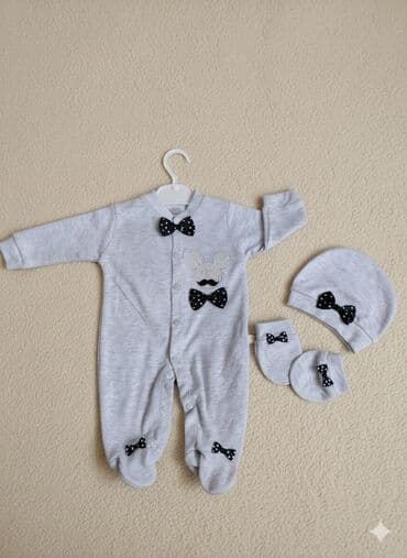 oğlan uşaq geyimləri: Uşaq dəsti, Uniseks, 0 - 3 ay — 3