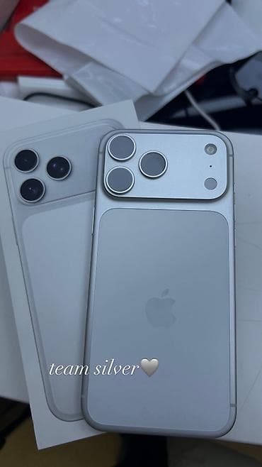 IPhone 17 Pro Max, 256 GB, Gümüşü, Face ID
