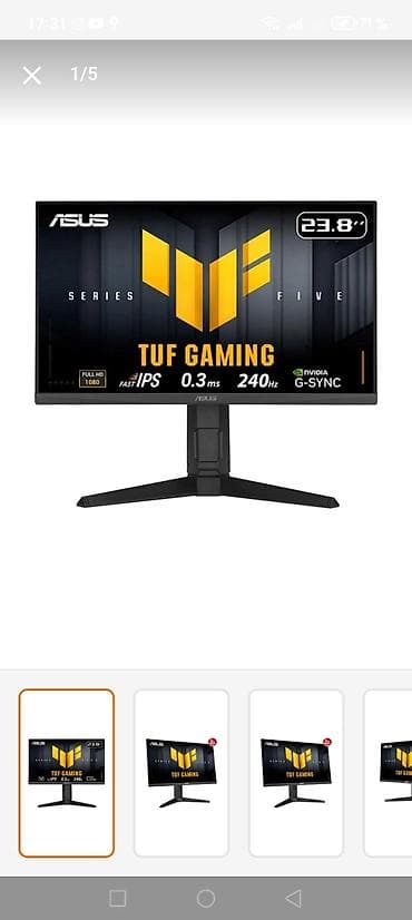 note 10 1: ASUS TUF Gaming monitor – 23.8" - Ekran: 23.8", Full HD (1920x1080) — 4