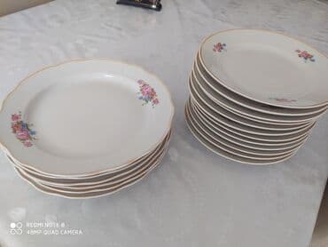 qab qacaq ikinci el: Boşqablar, rəng - Ağ — 1