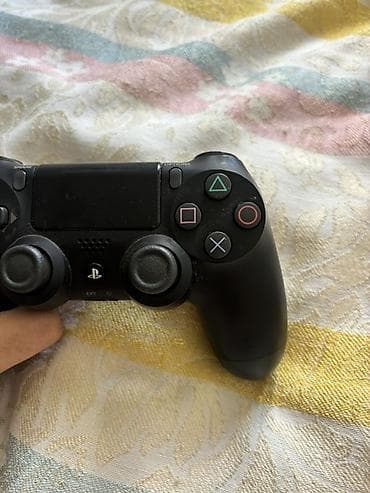 PS4 DualShock 4 simsiz oyun pultu – qara rəng - PlayStation 4 üçün — 2