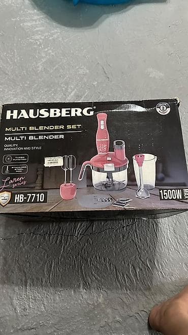 hausberg: Hausberg HB-7710 Multi Blender Set – 1500W Salam cuzi endirim olacağ — 1