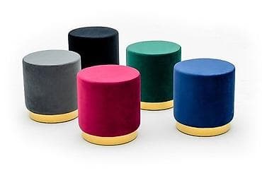 dehliz mebel: Pufik oturacaq, Vеlur parça, rəng - Sarı — 5