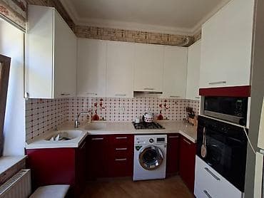 Mətbəx mebeli dəsti – yığma künc model - Rəng: ağ üst dolablar + — 2