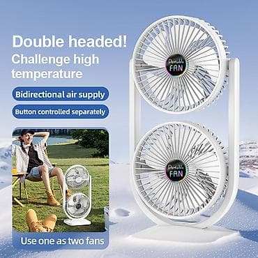 ventil: Masaüstü 2 Başlı Sərinkeş Double Coolness Dual Fan . ❄️ Sərinlik artıq — 1
