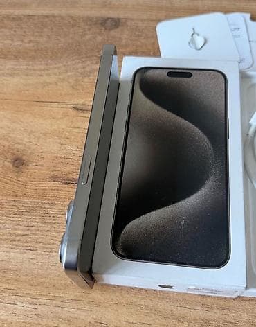 mac pro: IPhone 15 Pro Max, 512 GB, Natural Titanium, Zəmanət, Simsiz şarj, Face ID — 3