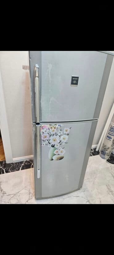 tap az soyuducu vitrin: 2 qapılı Sharp Soyuducu Satılır, rəng - Gümüşü — 1