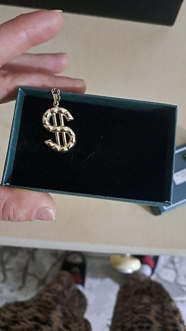 boyun bagi: Kulon, Sarı qızıl, 585 Əyar, Qaşsız — 1