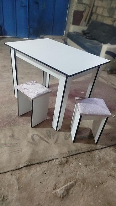 tortlar ve qiymetleri: Mətbəx üçün, Yeni, Açılmayan, Dördbucaq masa, 4 stul — 3