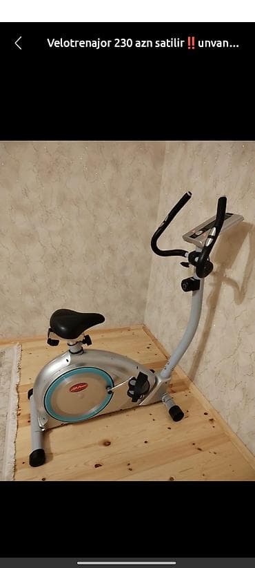 Velotrenajor – stasionar idman velosipedi - Rəng: gümüşü-göy detallı lalafo.az -da Velotrenajor – stasionar idman velosipedi - Rəng: gümüşü-göy detallı