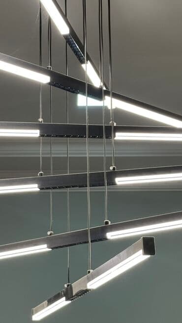 светодиодное табло бегущая строка: Led Çılçıraq, 4 və daha çox lampa, Metal — 6