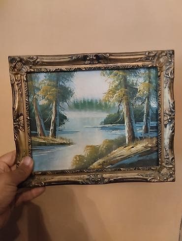 komputer sekilleri: Divar dekoru üçün iki ədəd sənət işi 1) Yağlı boya tablo - Mövzu — 1