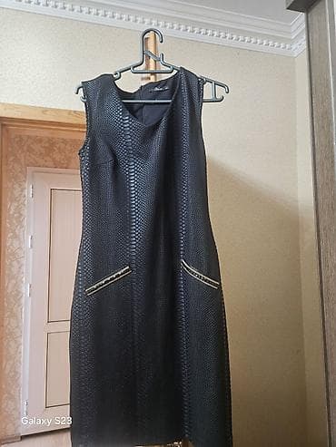 boler: Qara, zərif qadın paltarı + şifon bolero dəsti - Rəng: qara - Dizayn — 2