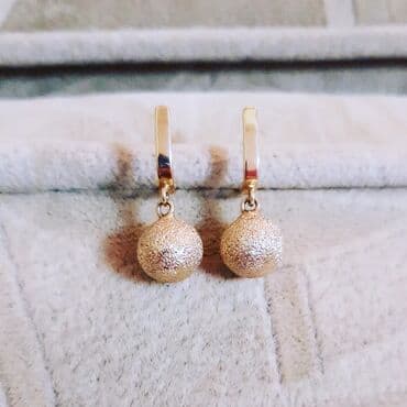 sirqalar qizil: Sırğa, Sarı qızıl, 585 Əyar, 352 g — 4