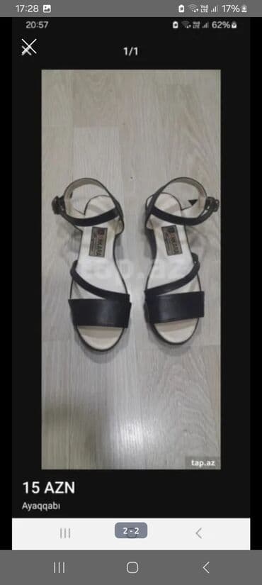 Ölçü: 40, rəng - Qara, İşlənmiş — 2