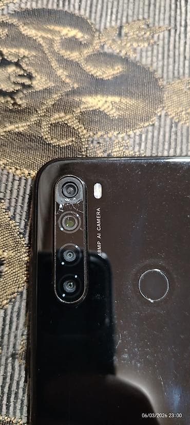 en ucuz plansetler: Redmi Note 8, 64 GB, rəng - Qara, Barmaq izi — 2