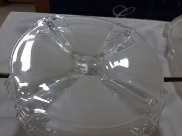 salat qabı: Şüşə qablar dəsti - 3 ədəd kvadrat formalı sallad/süfrə qabı: 2 — 7