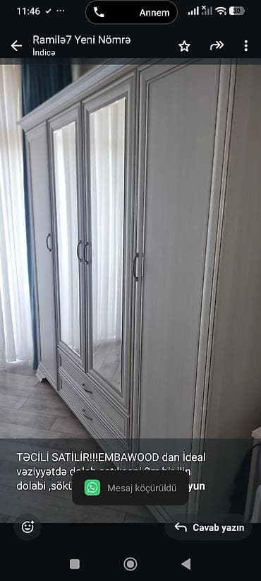 embawood dolab: TƏCİLİ SATİLİR!!!EMBAWOOD dan İdeal vəziyyətdə dolab satılır,eni — 1