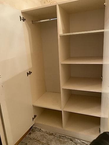 mini şkaf: İşlənmiş, 2 qapılı, Bej, Digər material, Açılan, Düz dolab — 2