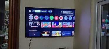 Android TV Smart televizor - Ekran: 43 ekra, nazik çərçivə, divara