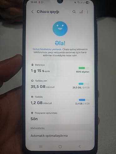 Samsung Galaxy A05, 64 GB, rəng - Göy, İki sim kartlı