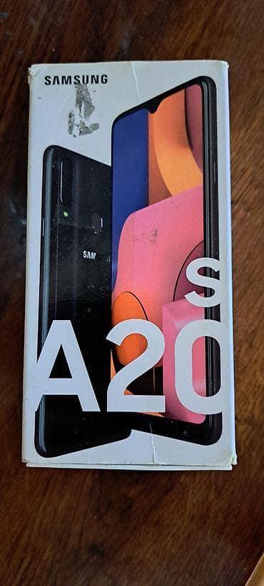 Samsung Galaxy A20s, 32 ГБ, цвет - Черный, Две SIM карты — 1