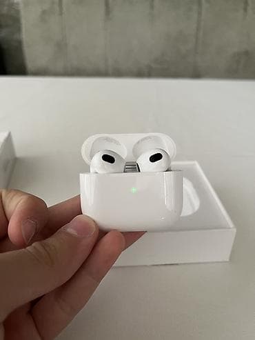 İşlənmiş Simsiz (Bluetooth) Qulaqcıqlar, Apple, rəng - Ağ — 2