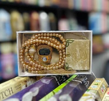 dini şəkillər yüklə: *Kiçik Qurani Kərim (Dekor),* *Zikrsayan və mirvari təsbeh seti.* — 4