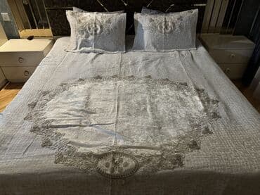 постельное белье люби: Новый цвет - Бежевый Покрывало — 2