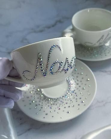 ucuz xalca: Qəhvə dəsti, rəng - Ağ, Keramika — 1