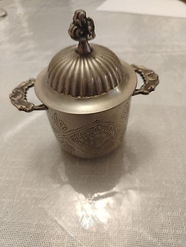 iran peci irsad: Metal qapaqlı dekorativ qab - Material: metal ərinti (pirinç — 1