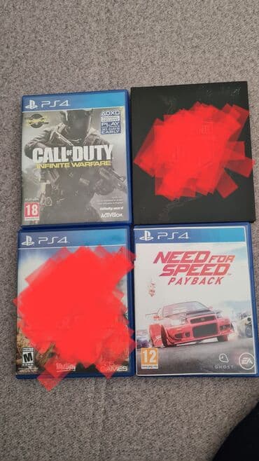 plastation 4 pro: Ps 4 oyunları cod iw 15 need for speed 5 manat cızıqları var — 1
