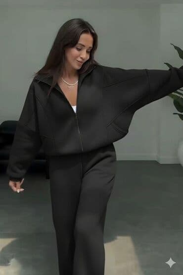 флисовые мужские спортивные костюмы: Unvan Gəncə şəhəri. Qadınlar üçün kapüşonlu idman dəsti - 2 — 12