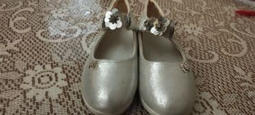 детские балетки для танцев: Gümüşü rəngdə qız uşağı üçün baletka tipli ayaqqabı.15m endirim olacaq — 1