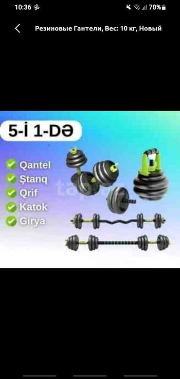 bilyard stolu satilir tecili: Plastik Qantellər, Çəki: 10 kq, İşlənmiş — 2