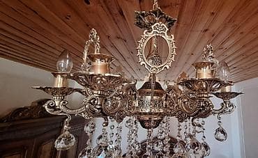 ev gulleri ve adlari: Çılçıraq, 8 lampa, Metal — 2