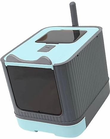 pisik tualeti: Məhsul: Qapılı örtülü pişik tualeti (qutu) Təsvir: - Qapalı — 9