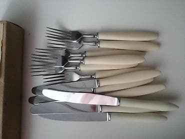 Çəngəllər: Məhsul: Süfrə bıçaq və çəngəl dəsti - Komplekt: 6 ədəd bıçaq + 6 ədəd — 4